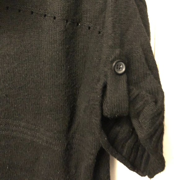 Black Knit Cowl Neck Tunic - Picture 4 of 10